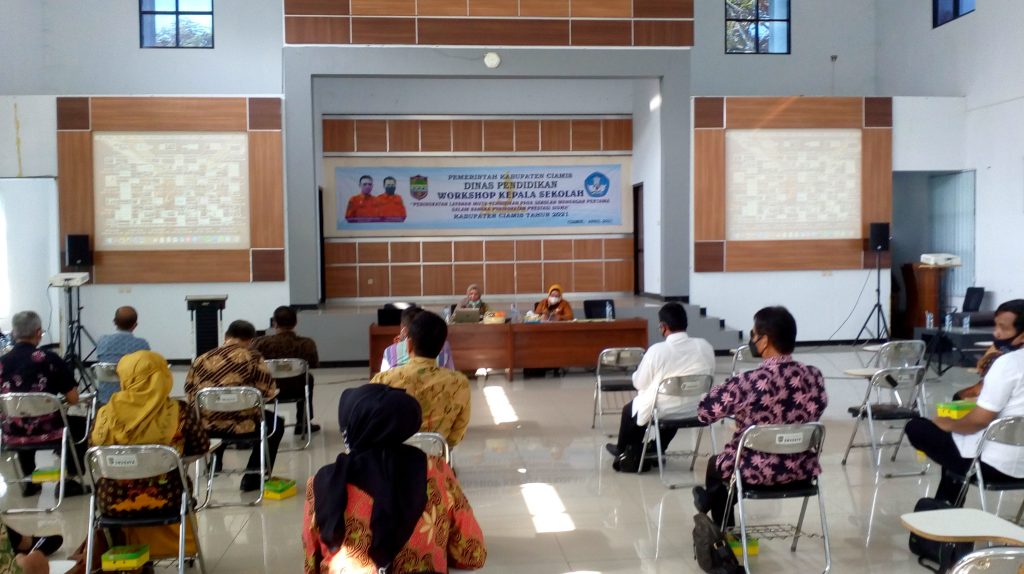 Workshop hari kedua di Aula Dinas Pendidikan Kabupaten Ciamis