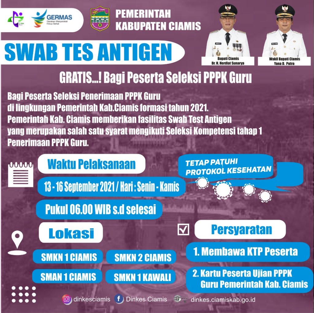 SWAB TES ANTIGEN GRATIS