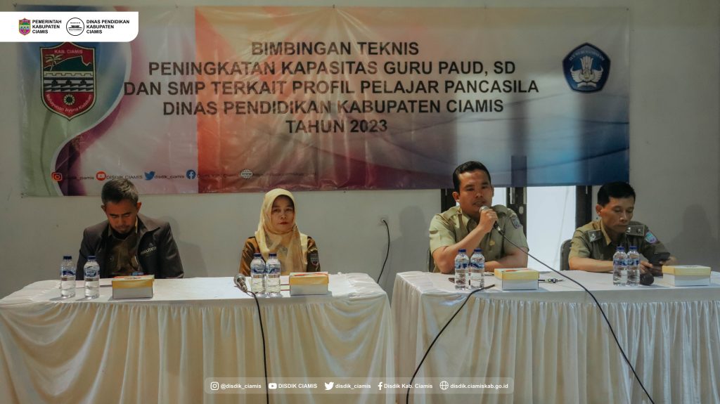 KEGIATAN BIMTEK PENINGKATAN KAPASITAS GURU PAUD, SD, DAN SMP TERKAIT PROFIL PELAJAR PANCASILA TAHUN 2023