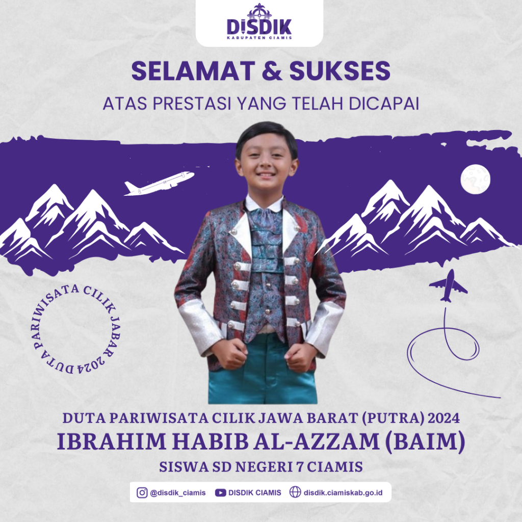 Siswa SD Negeri 7 Ciamis Raih Prestasi di Ajang Duta Pariwisata 2024