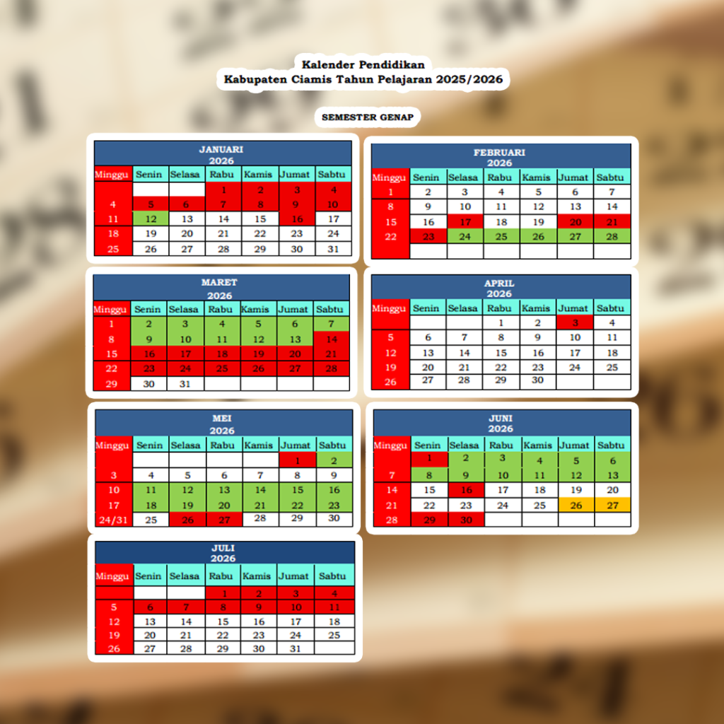 Penyusunan Kalender Pendidikan Tahun Pelajaran 2025/2026