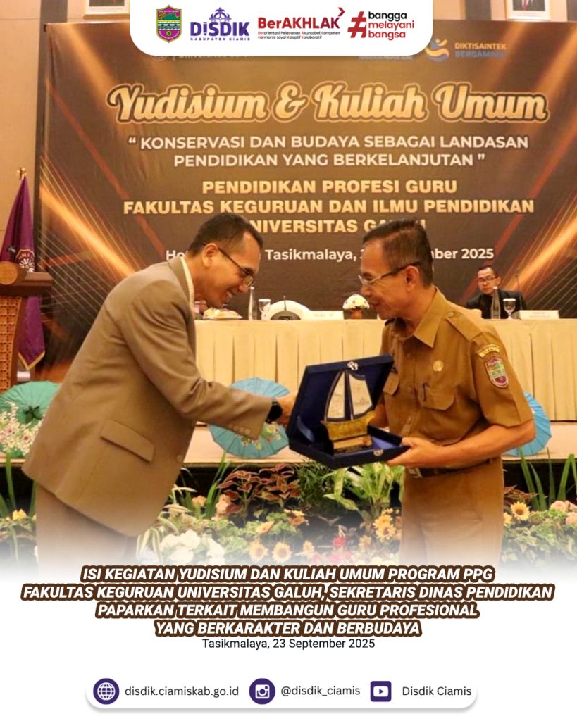 Sekretaris Dinas Pendidikan Kabupaten Ciamis Isi Kegiatan Yudisium dan Kuliah Umum UNIGAL