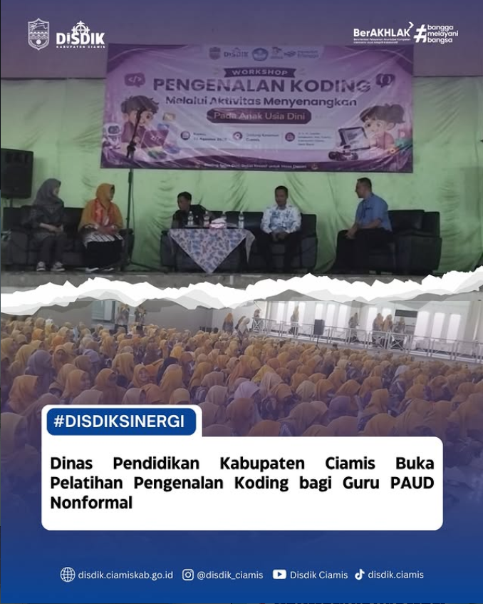 Dinas Pendidikan Kabupaten Ciamis Buka Pelatihan Pengenalan Koding bagi Guru PAUD Nonformal