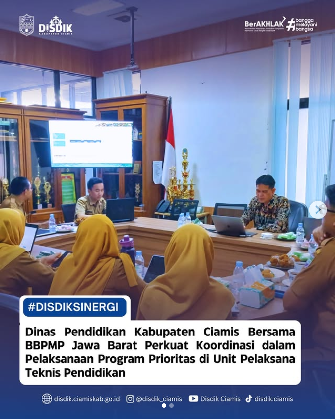 Dinas Pendidikan Ciamis dan BBPMP Jawa Barat Perkuat Koordinasi Program Prioritas Pendidikan Dinas Pendidikan Ciamis dan BBPMP Jawa Barat Perkuat Koordinasi Program Prioritas Pendidikan