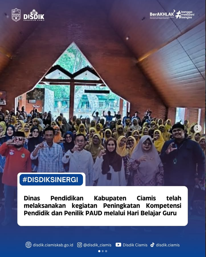 Membangun Fondasi Generasi Tatar Galuh: Dinas Pendidikan Kabupaten Ciamis Gelar Hari Belajar Guru PAUDMembangun Fondasi Generasi Tatar Galuh: Dinas Pendidikan Kabupaten Ciamis Gelar Hari Belajar Guru PAUD
