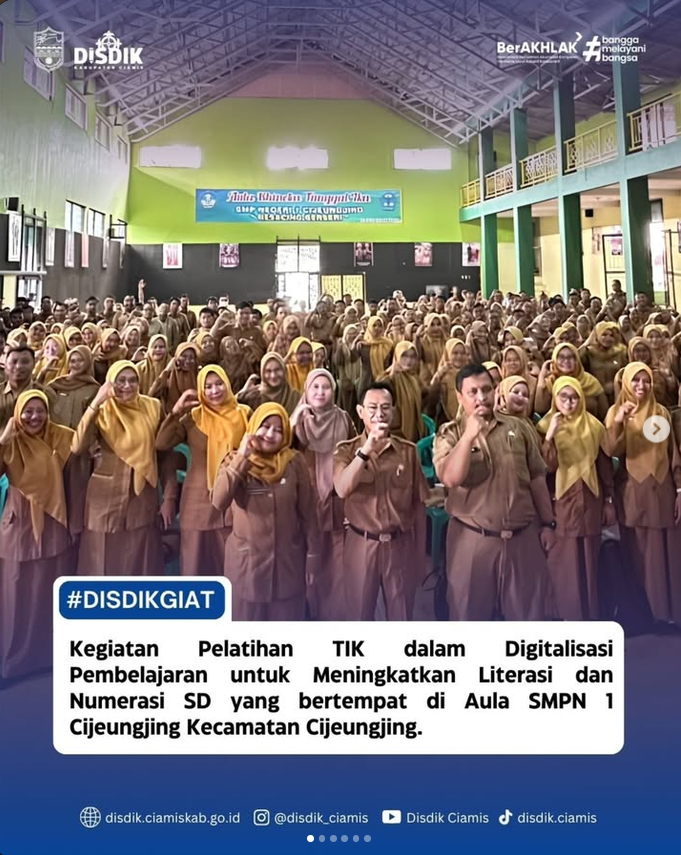 Transformasi Digital di Ruang Kelas: Disdik Ciamis Dorong Peningkatan Literasi dan Numerasi SD Melalui Pelatihan TIK